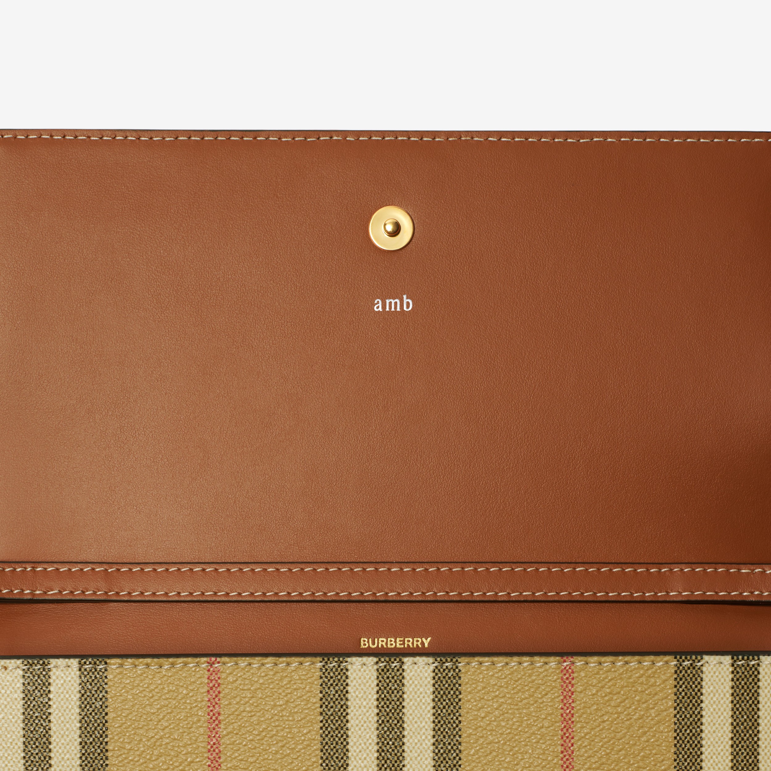 버버리 체크 체인 스트랩 지갑 80944201